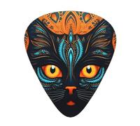 Wzywhj Plettri per chitarra con testa di gatto con testa di gatto grande, 12 pezzi, facile impugnatura, per ukulele, chitarra elettrica o acustica
