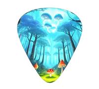 Wzywhj Plettro per chitarra a forma di fungo luminoso, facile da impugnare, per basso, ukulele, chitarra acustica ed elettrica, 12 pezzi