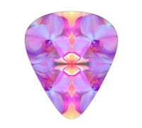 Wzywhj Plettro per chitarra con immagine caleidoscopica psichedelica facile da impugnare, piacevole al tatto, ukulele, chitarra acustica ed elettrica, plettri per chitarra 12 pezzi