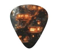 Wzywhj Plettro per chitarra con motivo Fairy Tale World, facile presa, per basso, ukulele, chitarra acustica ed elettrica, 12 pezzi