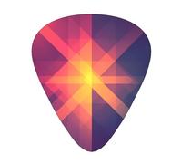 Wzywhj Plettro per chitarra con motivo frattale sfumato facile da impugnare per basso, ukulele, chitarra acustica ed elettrica, 12 pezzi