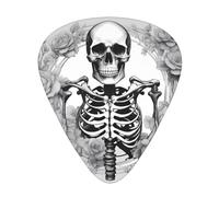 Wzywhj Plettro per chitarra con motivo Goth Beauty Girl Easy Grip per basso, ukulele, chitarra acustica ed elettrica, 12 pezzi