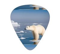 Wzywhj Plettro per chitarra con motivo Polar Bear Ice Easy Grip per basso, ukulele, chitarra acustica ed elettrica, 12 pezzi