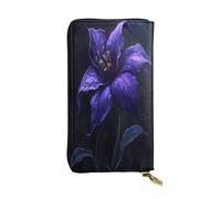 WZYWHJ Pochette lunga da donna in pelle alla moda con scomparti multipli e design con cerniera bel motivo a piccoli fiori
