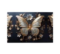 WZYWHJ - Puzzle in legno da 1000 pezzi, con farfalle bianche e dorate, per adulti e bambini, perfetto per divertirsi in famiglia, antistress