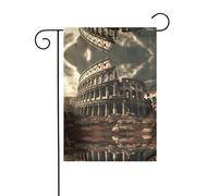 WZYWHJ Resti del Colosseo Romano Stampa Bandiera da Giardino 30,5 x 45,7 cm per un ambiente esterno alla moda