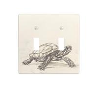 WZYWHJ Schizzo di Little Turtle stampato Pannello termoplastico per copertura interruttore Pannello decorativo da parete che non si danneggia facilmente