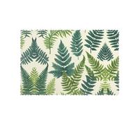 WZYWHJ Set di 6 tovagliette con stampa Enciclopedia delle felci, 30,5 x 45,7 cm, resistenti al calore, antiscivolo, antimacchia, facili da pulire, per feste, cucina, sala da pranzo