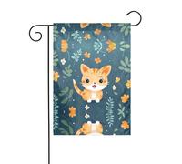 WZYWHJ Simpatico gattino stampa decorazione bandiera giardino 30,5 x 45,7 cm per un ambiente esterno alla moda