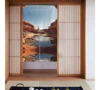WZYWHJ Source of Water in The Desert - Tende stampate versatili per casa, ufficio, cucina, bagno, elegante e funzionale, 86,4 x 142,2 cm