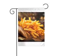 Wzywhj Stack Of Fries - Bandiera da giardino estiva, decorazione su entrambi i lati, 30,5 x 45,7 cm
