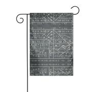 Wzywhj Stampa di calcoli matematici estivi bandiera da giardino double face decorazione cortile 30,5 x 45,7 cm