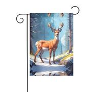 WZYWHJ Stampa di cervi alpini con stampe decorative da giardino, 30,5 x 45,7 cm, per un ambiente esterno alla moda
