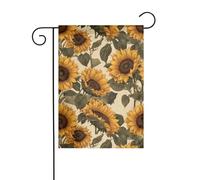 Wzywhj Stampa Girasole Toscana Bandiera Estiva Giardino Bifacciale Decorazione Cortile 30,5 x 45,7 cm
