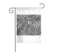 Wzywhj Stampa zebrata con bandiera estiva da giardino su entrambi i lati, decorazione per cortile, 30,5 x 45,7 cm