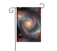 Wzywhj Star Ring Cosmic Vortex Prints Summer Garden Flag Double Face Decorazione Cortile 30,5 x 45,7 cm