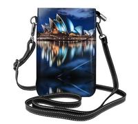 WZYWHJ Sydney Opera House Picture Borsa da donna in pelle per telefono a tracolla con tracolla regolabile
