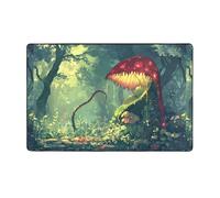 WZYWHJ Tappeti per soggiorno, passatoia antiscivolo per asilo nido tappeto da gioco 152,4 x 99,1 cm con immagine The mysterious Venus flytrap waits