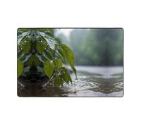 WZYWHJ Tappeti per soggiorno, passatoia antiscivolo per asilo nido tappeto da gioco, 152,4 x 99,1 cm, stampa acqua dopo la pioggia