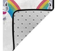 WZYWHJ Tappeti per soggiorno, passatoia antiscivolo, tappeto da gioco, 160 x 121,9 cm, stampa con arcobaleno