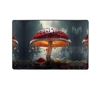 WZYWHJ Tappeti per soggiorno, tappeto runner antiscivolo per asilo nido tappeto da gioco 152,4 x 99,1 cm con stampa a fungo ombrello