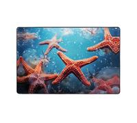 WZYWHJ Tappeti per soggiorno, tappeto runner antiscivolo per asilo nido tappeto da gioco 152,4 x 99,1 cm con bella stella marina stampata
