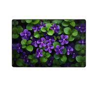 WZYWHJ Tappeti per soggiorno, tappeto runner antiscivolo per asilo nido tappeto da gioco 152,4 x 99,1 cm mazzo di violette stampato