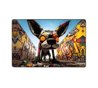 WZYWHJ Tappeti per soggiorno, tappeto runner antiscivolo per asilo nido tappeto da gioco 152,4 x 99,1 cm con stampa artistica con cane scarabocchio