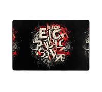 WZYWHJ Tappeti per soggiorno, tappeto runner antiscivolo per asilo nido tappeto da gioco 152,4 x 99,1 cm con lettere caotiche stampate