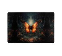 WZYWHJ Tappeti per soggiorno, tappeto runner antiscivolo per asilo nido tappeto da gioco 152,4 x 99,1 cm stampa farfalla nel vortice