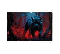 WZYWHJ Tappeti per soggiorno, tappeto runner antiscivolo per asilo nido tappeto da gioco 152,4 x 99,1 cm stampa leopardata caccia