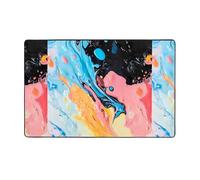 WZYWHJ Tappeti per soggiorno, tappeto runner antiscivolo per asilo nido tappeto da gioco 152,4 x 99,1 cm con stampe caotiche liquide
