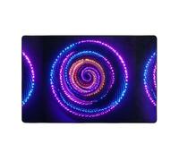 WZYWHJ Tappeti per soggiorno, tappeto runner antiscivolo per asilo nido tappeto da gioco, 152,4 x 99,1 cm, immagine a vortice al neon