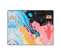 WZYWHJ Tappeti per soggiorno, tappeto runner antiscivolo per asilo nido tappeto da gioco 160 x 121,9 cm con stampe caotiche liquide