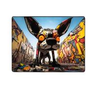 WZYWHJ Tappeti per soggiorno, tappeto runner antiscivolo per asilo nido tappeto da gioco 160 x 121,9 cm con stampa artistica con cane scarabocchio