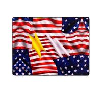 WZYWHJ Tappeti per soggiorno, tappeto runner antiscivolo per asilo nido tappeto da gioco 160 x 121,9 cm con immagine con bandiera nazionale