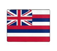 WZYWHJ Tappeti per soggiorno, tappeto runner antiscivolo per asilo nido tappeto da gioco 160 x 122 cm stampa bandiera hawaiana
