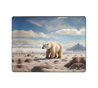 WZYWHJ Tappeti per soggiorno, tappeto runner antiscivolo per asilo nido tappeto da gioco 160 x 122 cm orso polare in piedi stampato