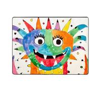 WZYWHJ Tappeti per soggiorno, tappeto runner antiscivolo per asilo nido tappeto da gioco 160 x 122 cm piccolo dinosauro stampato