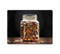 WZYWHJ Tappeti per soggiorno, tappeto runner antiscivolo per asilo nido tappeto da gioco, 160 x 122 cm, con stampa di monete dorate