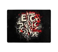 WZYWHJ Tappeti per soggiorno, tappeto runner antiscivolo per asilo nido tappeto da gioco 160 x 122 cm con lettere caotiche stampe