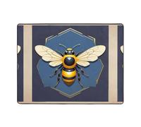 WZYWHJ Tappeti per soggiorno, tappeto runner antiscivolo per asilo nido tappeto da gioco 160 x 122 cm stampe con emblema ape antico