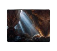 WZYWHJ Tappeti per soggiorno, tappeto runner antiscivolo per asilo nido tappeto da gioco 160 x 122 cm con stampa del sole nella grotta