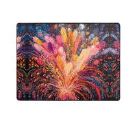 WZYWHJ Tappeti per soggiorno, tappeto runner antiscivolo per asilo nido tappeto da gioco, 160 x 122 cm, un bel cielo notturno con stampa scintillante