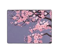 WZYWHJ Tappeti per soggiorno, tappeto runner antiscivolo per asilo nido tappeto da gioco 160 x 122 cm Sakura in piena fioritura stampata