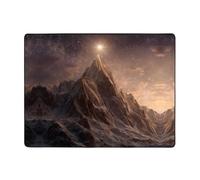 WZYWHJ Tappeti per soggiorno, tappeto runner antiscivolo per asilo nido tappeto da gioco 160 x 122 cm con stelle sulle montagne stampato