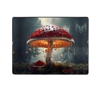 WZYWHJ Tappeti per soggiorno, tappeto runner antiscivolo per asilo nido tappeto da gioco 160 x 122 cm con stampa a fungo ombrello