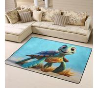 WZYWHJ Tappeti per soggiorno, tappeto runner antiscivolo per asilo nido tappeto da gioco 160 x 122 cm stampa tartaruga marina cartone animato