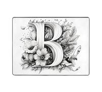 WZYWHJ Tappeti per soggiorno, tappeto runner antiscivolo per asilo nido tappeto da gioco 160 x 122 cm stampa artistica lettera B