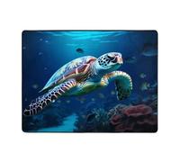 WZYWHJ Tappeti per soggiorno, tappeto runner antiscivolo per asilo nido tappeto da gioco 160 x 122 cm con stampa tartarughe invecchiate